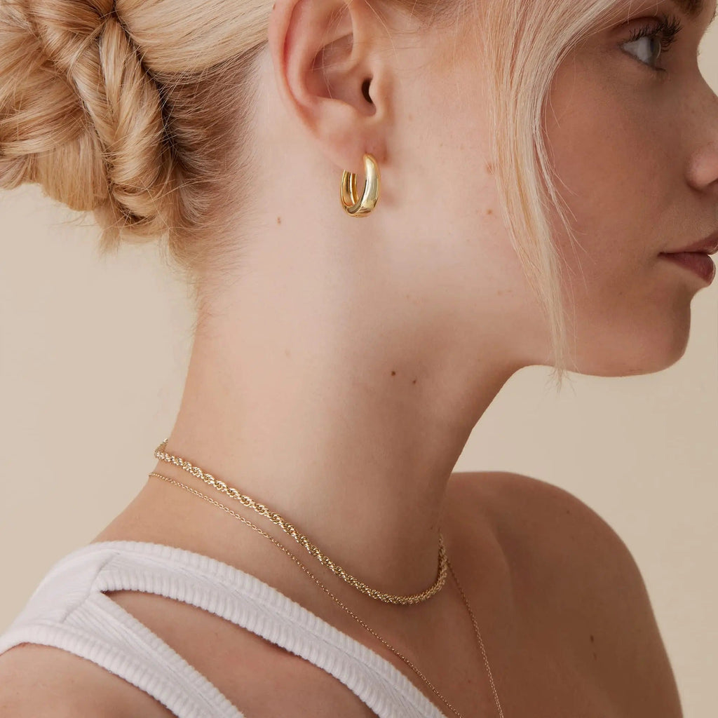 Chunky Hoops Earrings - Jewel Glimpse