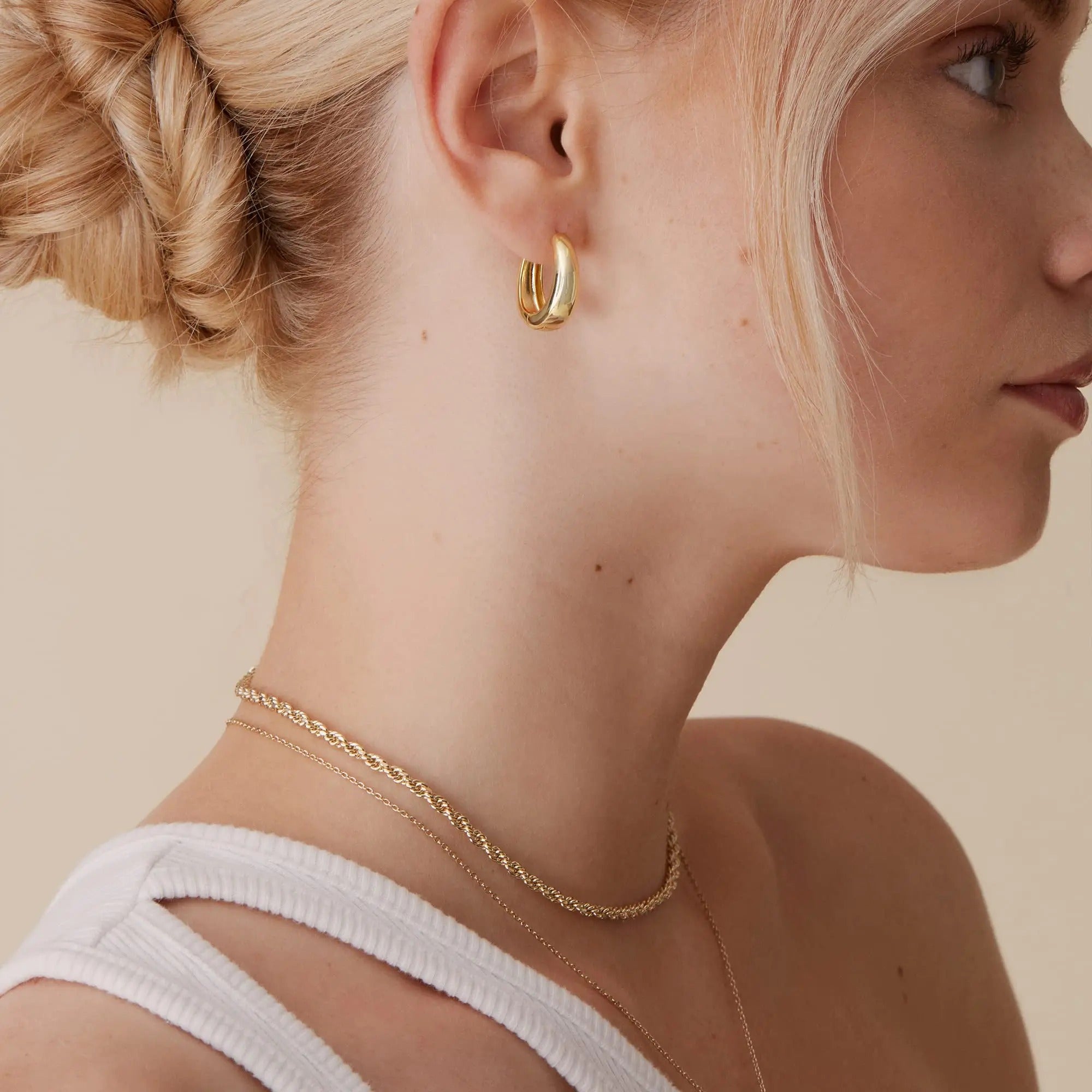 Chunky Hoops Earrings - Jewel Glimpse