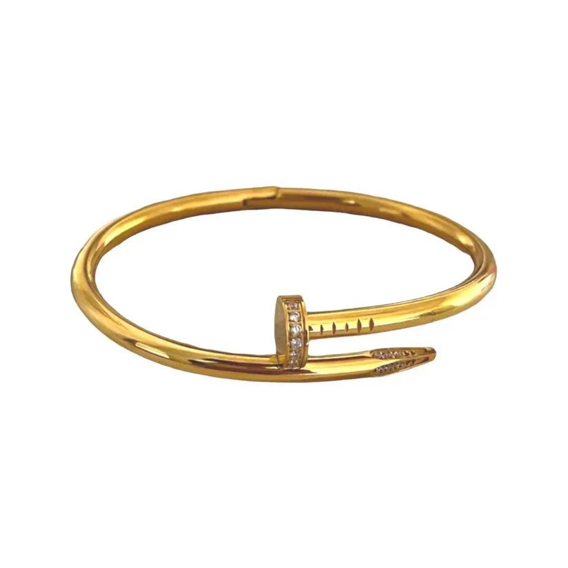 Nail Bangle Stainless Steel - Jewel Glimpse
