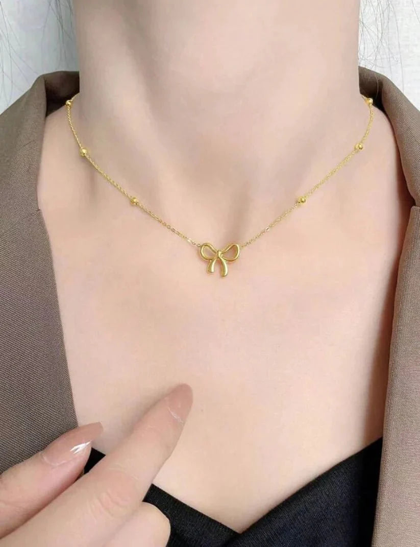 Ribbon Necklace - Jewel Glimpse